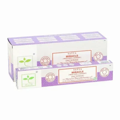 Parfums d'intérieur - Lot de 6 encens Earth Satya Miracle (12/50) - SOMETHING DIFFERENT WHOLESALE EUROPE BV