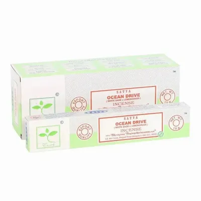 Parfums d'intérieur - Lot de 6 encens Earth Satya Ocean Drive (12/50) - SOMETHING DIFFERENT WHOLESALE EUROPE BV