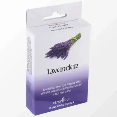 Senteurs - Lot de 12 sachets de cônes d'encens à la lavande Elements - SOMETHING DIFFERENT WHOLESALE EUROPE BV