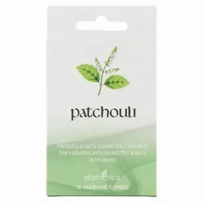 Scents - Set of 12 Packets of Elements Patchouli Incense Cones - SOMETHING DIFFERENT WHOLESALE EUROPE BV