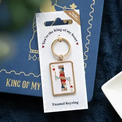 Objets de décoration - Porte-clés carte à jouer « Roi de mon cœur » - SOMETHING DIFFERENT WHOLESALE EUROPE BV