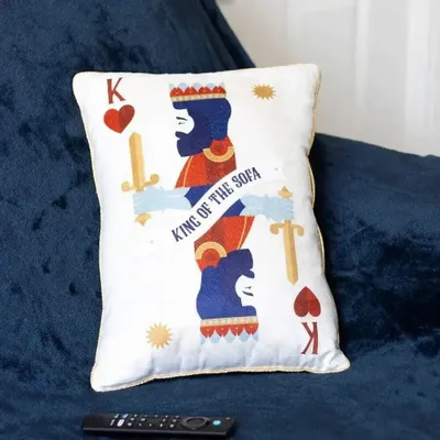 Cushions - King of the Sofa Playing Card Cushion - SOMETHING DIFFERENT WHOLESALE EUROPE BV