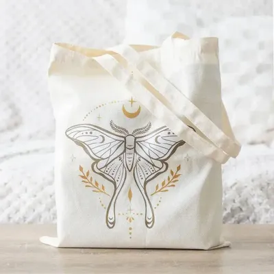 Sacs et cartables - Sac fourre-tout en polycoton Light Luna Moth - SOMETHING DIFFERENT WHOLESALE EUROPE BV