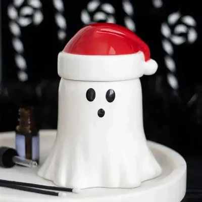 Scents - Ghost with Santa Hat Oil Burner and Wax Warmer - SOMETHING DIFFERENT WHOLESALE EUROPE BV