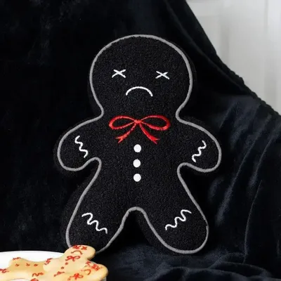 Cushions - Spooky Gingerbread Man Boucle Cushion - SOMETHING DIFFERENT WHOLESALE EUROPE BV