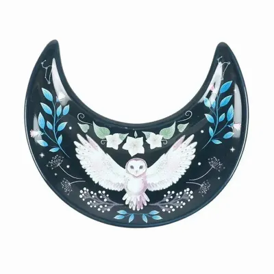 Jewelry - Crescent Moon Owl Trinket Dish - SOMETHING DIFFERENT WHOLESALE EUROPE BV
