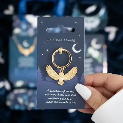 Decorative objects - Night Owl Metal Keyring - SOMETHING DIFFERENT WHOLESALE EUROPE BV