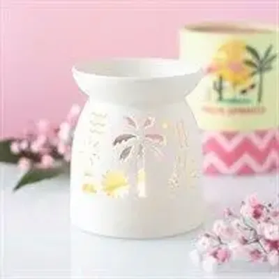 Decorative objects - White Beach Oil Burner - SOMETHING DIFFERENT WHOLESALE EUROPE BV