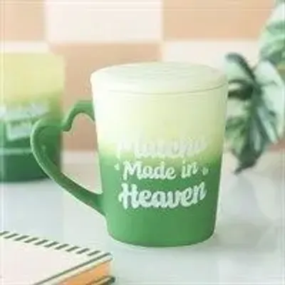 Decorative objects - Matcha Made in Heaven Mug with Coaster Lid - SOMETHING DIFFERENT WHOLESALE EUROPE BV