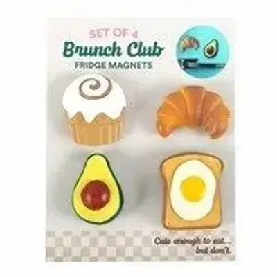Decorative objects - Brunch Club Fridge Magnet Set - SOMETHING DIFFERENT WHOLESALE EUROPE BV