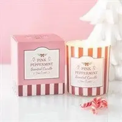 Decorative objects - Pink Peppermint Scented Candle - SOMETHING DIFFERENT WHOLESALE EUROPE BV