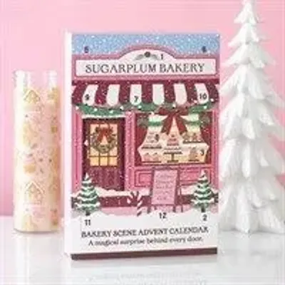 Decorative objects - 12-Day Sugarplum Bakery Scene Advent Calendar - SOMETHING DIFFERENT WHOLESALE EUROPE BV