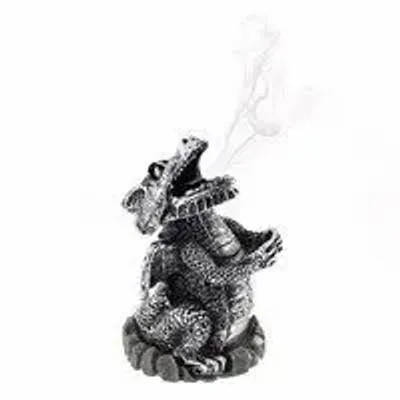 Decorative objects - Silver Dragon Incense Cone Holder - SOMETHING DIFFERENT WHOLESALE EUROPE BV