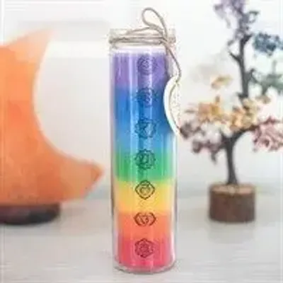 Decorative objects - Tall Chakra Candle - SOMETHING DIFFERENT WHOLESALE EUROPE BV