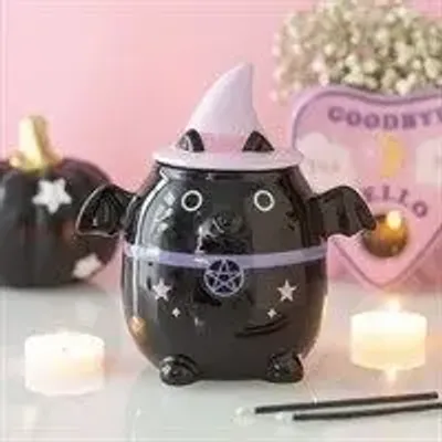 Decorative objects - Pastel Bat Cat Oil Burner - SOMETHING DIFFERENT WHOLESALE EUROPE BV