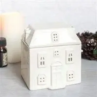 Objets de décoration - Brûle-parfum maison blanche en céramique - SOMETHING DIFFERENT WHOLESALE EUROPE BV
