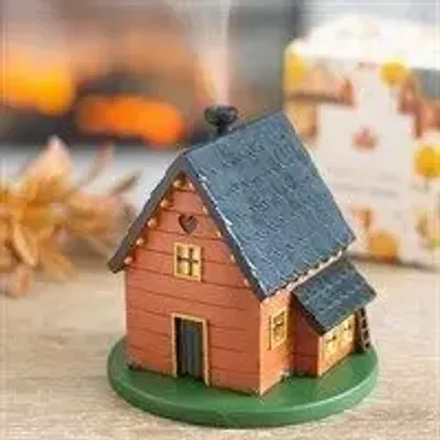 Decorative objects - Brown House Incense Cone Burner - SOMETHING DIFFERENT WHOLESALE EUROPE BV