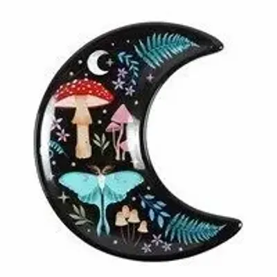 Decorative objects - Crescent Moon Dark Forest Print Trinket Dish - SOMETHING DIFFERENT WHOLESALE EUROPE BV