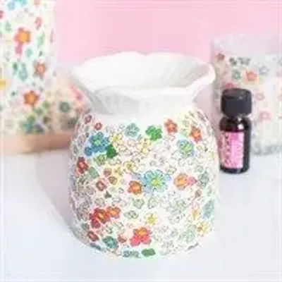 Decorative objects - Floral Print Oil Burner - SOMETHING DIFFERENT WHOLESALE EUROPE BV