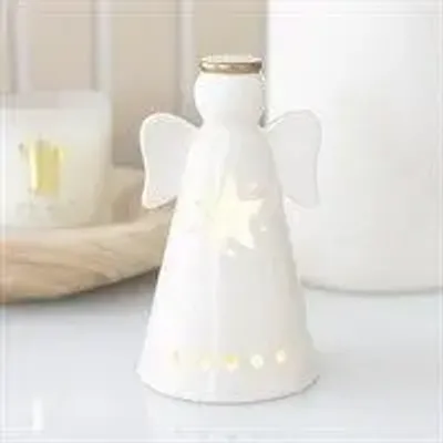 Objets de décoration - Petite décoration lumineuse ange à LED avec étoile - SOMETHING DIFFERENT WHOLESALE EUROPE BV