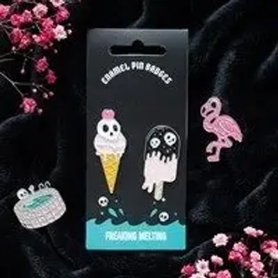 Objets de décoration - Pin’s émaillés glaces Freaking Melting - SOMETHING DIFFERENT WHOLESALE EUROPE BV