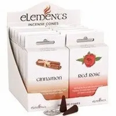 Objets de décoration - Lot de 12 paquets de cônes d’encens Elements aux parfums assortis - SOMETHING DIFFERENT WHOLESALE EUROPE BV
