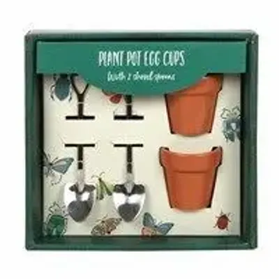 Objets de décoration - Coffret de coquetiers pots de fleurs avec cuillères pelles - SOMETHING DIFFERENT WHOLESALE EUROPE BV