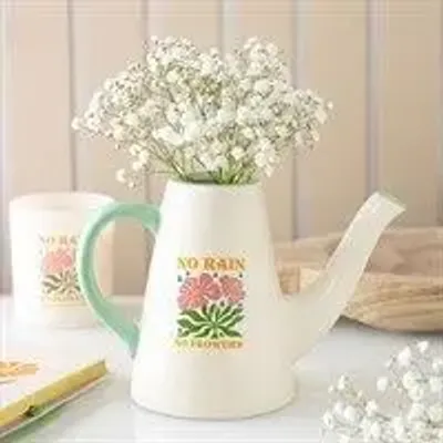 Objets de décoration - Arrosoir-vase en céramique No Rain, No Flowers - SOMETHING DIFFERENT WHOLESALE EUROPE BV