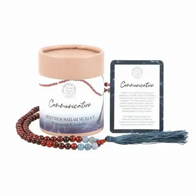 Jewelry - Communication Rosewood & Sodalite Mallah Necklace - SOMETHING DIFFERENT WHOLESALE EUROPE BV