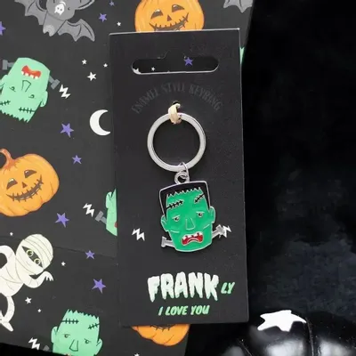 Decorative objects - Monster Frank Enamel Keyring - SOMETHING DIFFERENT WHOLESALE EUROPE BV