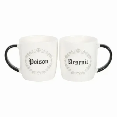 Tasses et mugs - Ensemble de tasses pour couples Poison et Arsenic - SOMETHING DIFFERENT WHOLESALE EUROPE BV