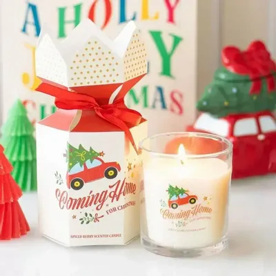 Bougies - Bougie aux baies épicées « Retour à la maison pour Noël » - SOMETHING DIFFERENT WHOLESALE EUROPE BV