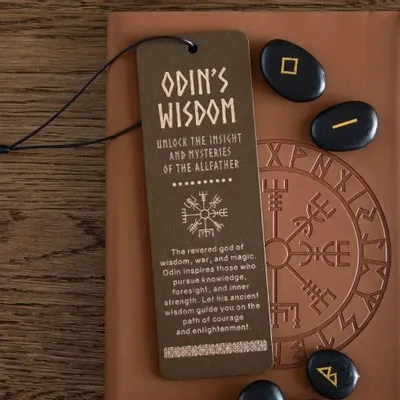 Stationery - Odin's Wisdom Wooden Bookmark - SOMETHING DIFFERENT WHOLESALE EUROPE BV