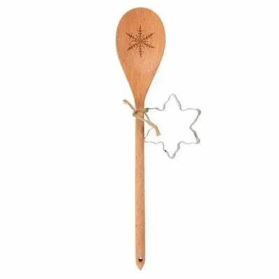 Couverts & ustensiles de cuisine - Ensemble de cuillères en bois à motif flocon de neige pour la pâtisserie - SOMETHING DIFFERENT WHOLESALE EUROPE BV