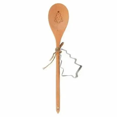 Kitchen utensils - Christmas Tree Wooden Spoon Baking Set - SOMETHING DIFFERENT WHOLESALE EUROPE BV
