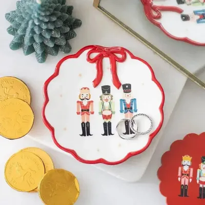 Jewelry - Nutcracker Trinket Dish with Bow - SOMETHING DIFFERENT WHOLESALE EUROPE BV
