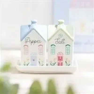 Objets de décoration - Salière et poivrière maisons pastel - SOMETHING DIFFERENT WHOLESALE EUROPE BV