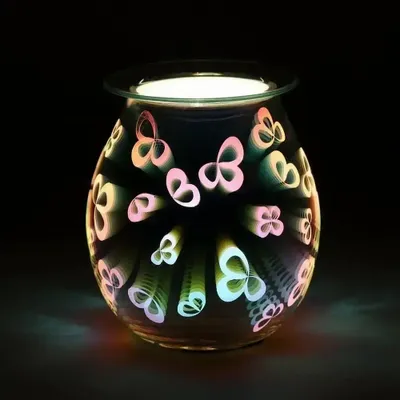 Senteurs - Brûleur à huile électrique lumineux en forme de pétale de fleur 3D - SOMETHING DIFFERENT WHOLESALE EUROPE BV