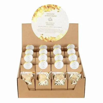 Objets de décoration - Cristal d'aventrine jaune brut dans un coffret cadeau - SOMETHING DIFFERENT WHOLESALE EUROPE BV