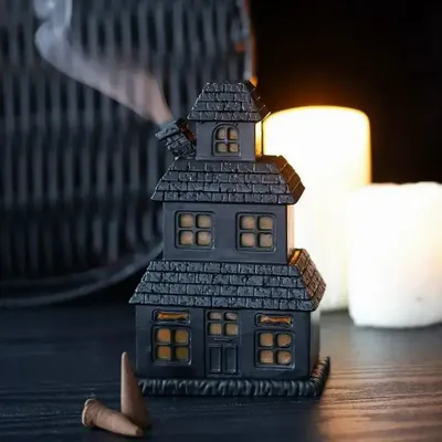Senteurs - Porte-encens Maison Hantée Noire - SOMETHING DIFFERENT WHOLESALE EUROPE BV