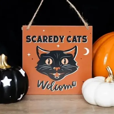 Panneaux séparateurs - Panneau suspendu « Bienvenue aux chats peureux » - SOMETHING DIFFERENT WHOLESALE EUROPE BV