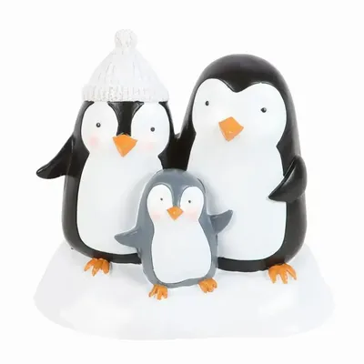 Ornaments - Penguin Family Resin Ornament - SOMETHING DIFFERENT WHOLESALE EUROPE BV
