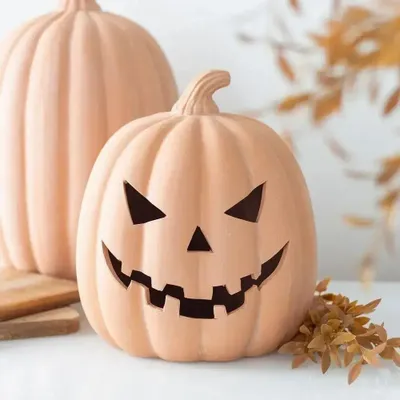 Ornaments - 22cm Terracotta Pumpkin Ornament - SOMETHING DIFFERENT WHOLESALE EUROPE BV