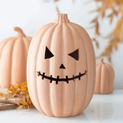 Ornaments - 30cm Terracotta Pumpkin Ornament - SOMETHING DIFFERENT WHOLESALE EUROPE BV
