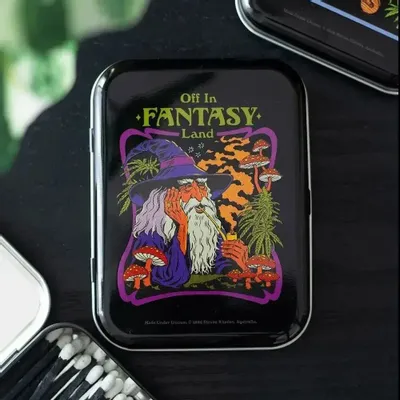 Storage boxes - Fantasy Land Stash Tin by Steven Rhodes - SOMETHING DIFFERENT WHOLESALE EUROPE BV
