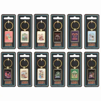Objets de décoration - Ensemble de 12 porte-clés en émail de Steven Rhodes - SOMETHING DIFFERENT WHOLESALE EUROPE BV