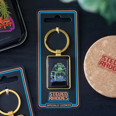Objets de décoration - Porte-clés « Crise d'angoisse » par Steven Rhodes - SOMETHING DIFFERENT WHOLESALE EUROPE BV