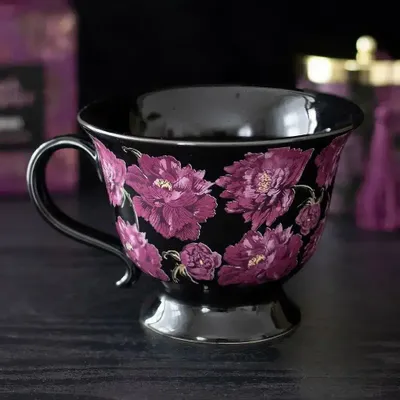 Tasses et mugs - Tasse à thé à motif floral Dark Romance - SOMETHING DIFFERENT WHOLESALE EUROPE BV