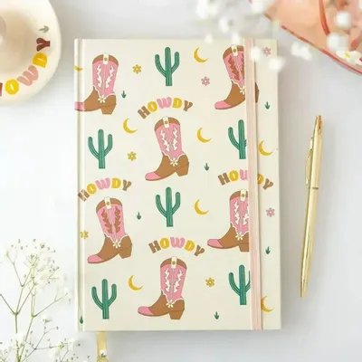 Stationery - Cowboy Boot A5 Notebook with Sticker Sheet - SOMETHING DIFFERENT WHOLESALE EUROPE BV