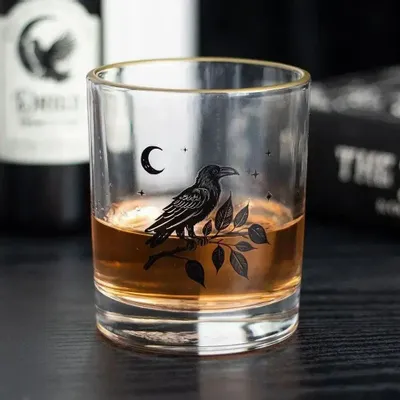 Verres - Verre à boire du corbeau perché - SOMETHING DIFFERENT WHOLESALE EUROPE BV